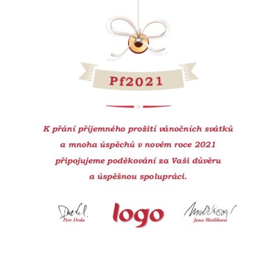 Čtvercové Vánoční přání 205